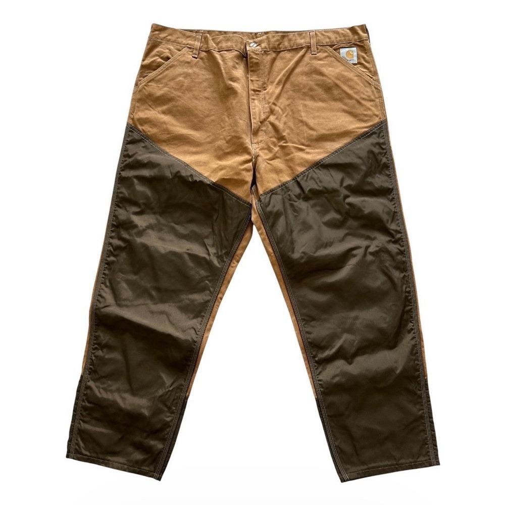 VTG Carhartt Brush Briar Double Knee Hunting Pants WU256 46X30 Union Made